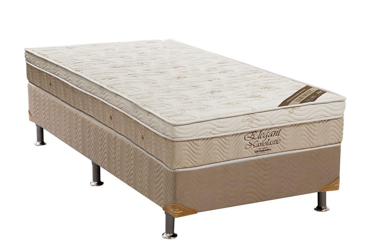 Cama Box CRC +Colchão Molas Elegant Ortobom