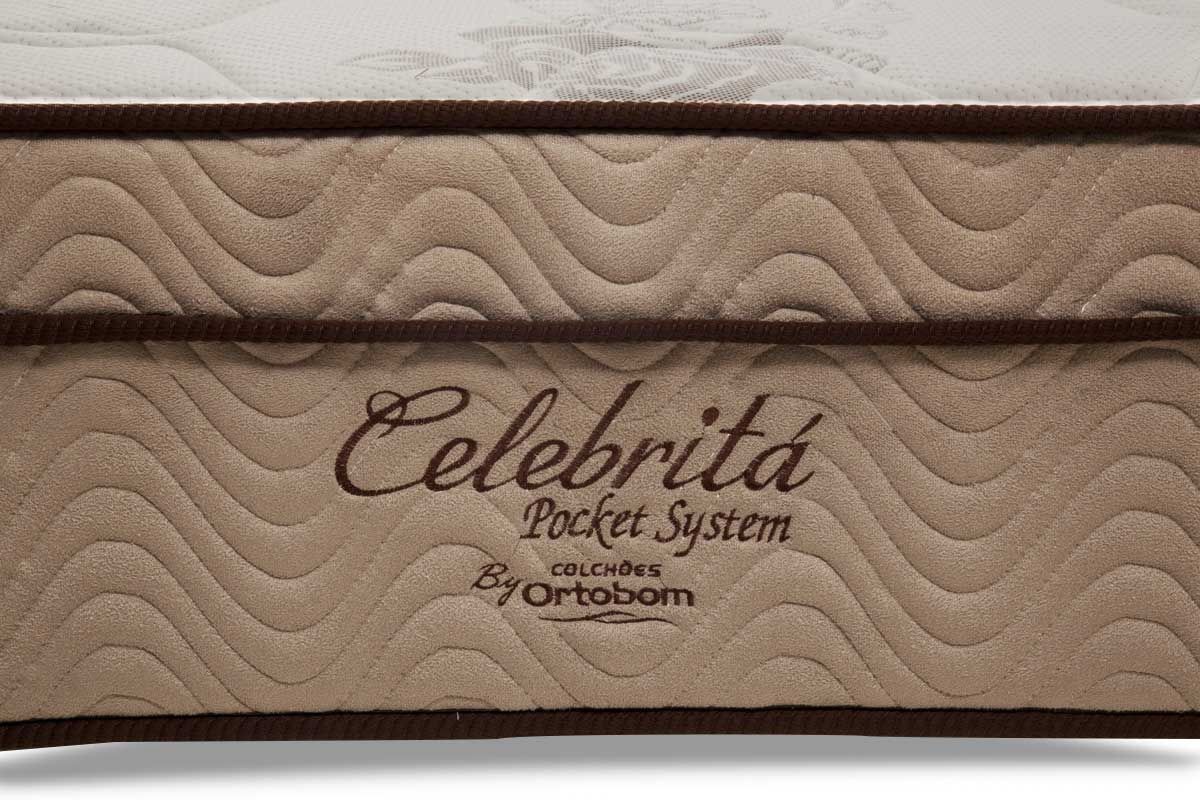 Cama Box CRC +Colchão Molas Celebrita Ortobom
