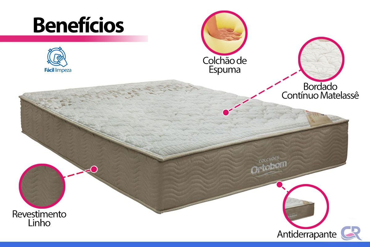 Colchão Espuma Visco Ortobom Viscomemory Colchão Espuma Visco Ortobom Viscomemory