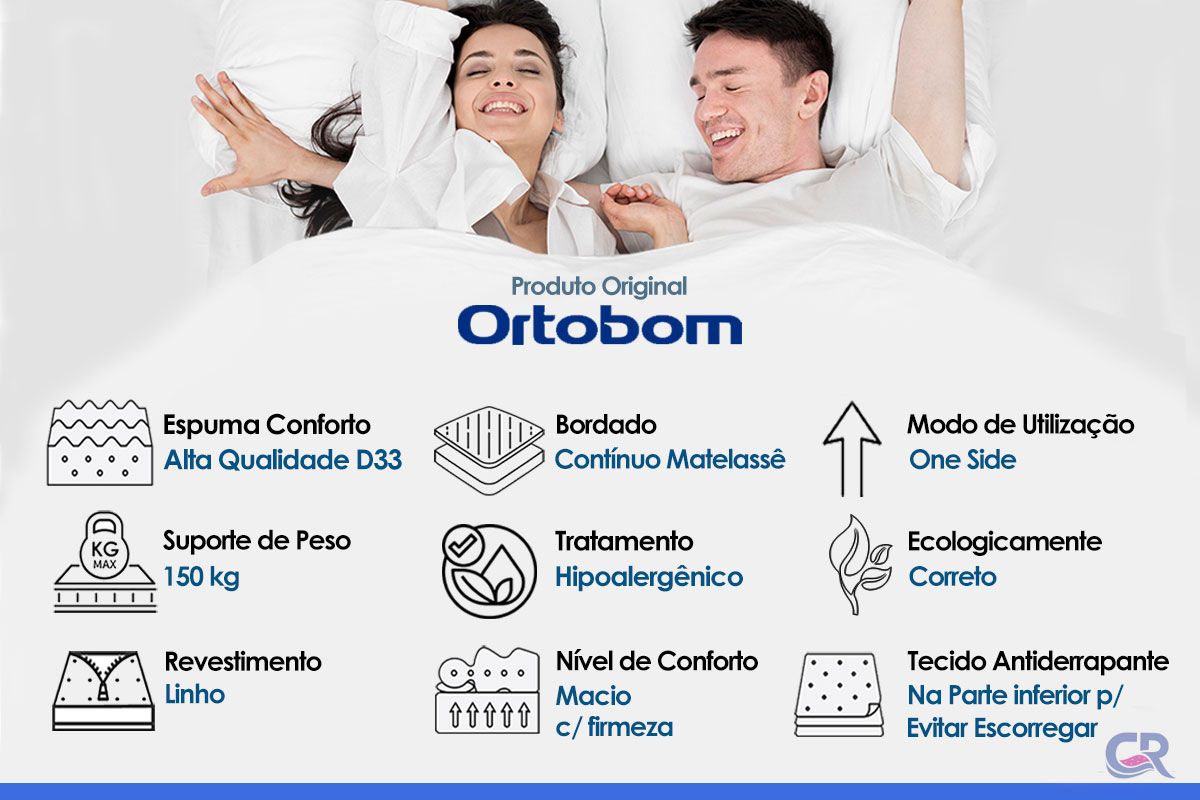 Colchão Espuma Visco Ortobom Viscomemory