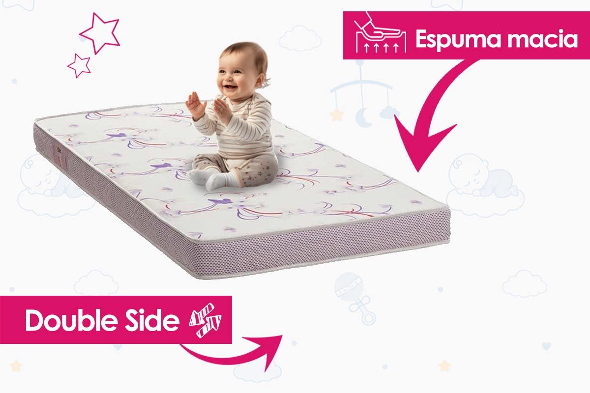 Colchão D20 Ortobom Physical Resistente LisoInfantil - 70x150x12
