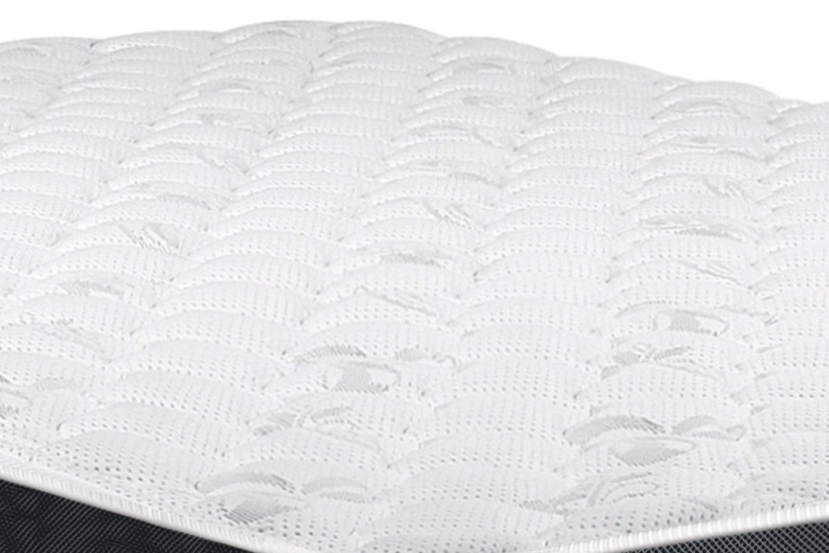 Cama Box CRC +Colchão Espuma D45 Black White Castor