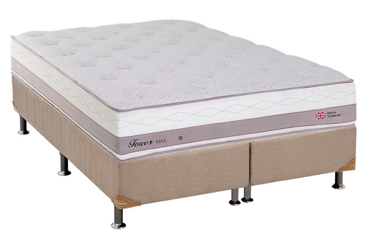 Cama Box CRC +Colchão Molas Tower Herval