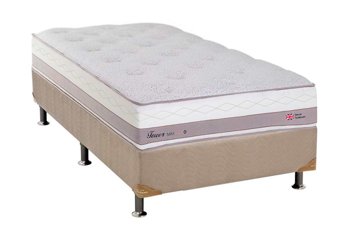 Cama Box CRC +Colchão Molas Tower Herval