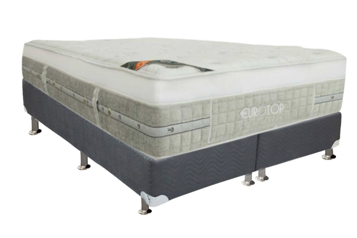 Cama Box CRC +Colchão Molas Summer Winter Castor