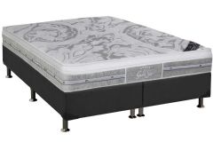 Cama Box Filhão +Colchão Molas SLX GrandPlush Castor