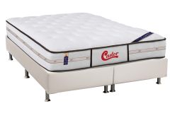 Cama Box Filhão +Colchão Molas Classic Castor