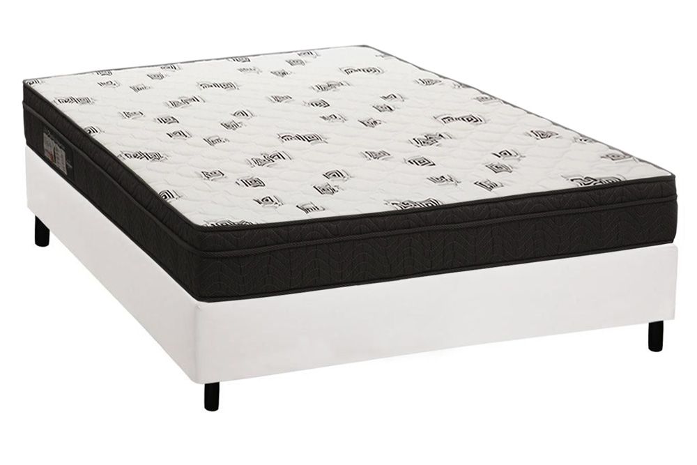 Cama Box CRC +Colchão Espuma D45 Light Ortobom