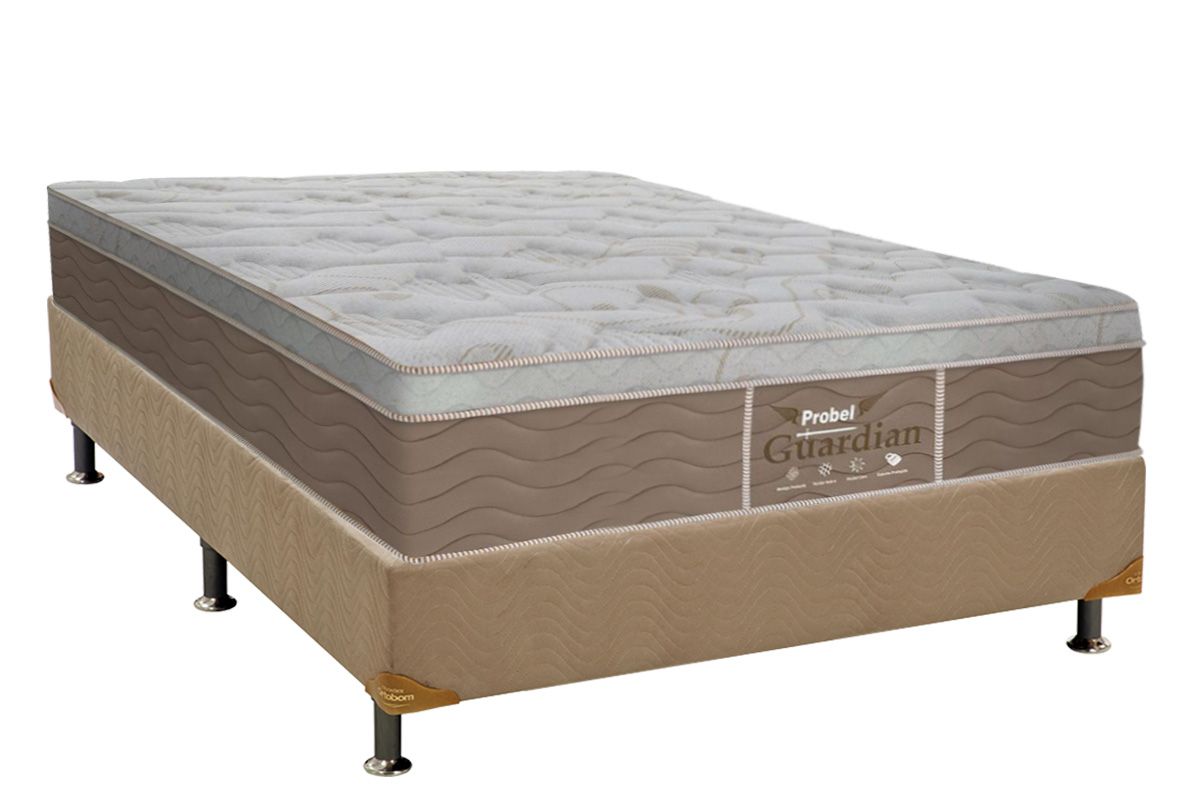 Cama Box CRC +Colchão Molas Guardian Probel