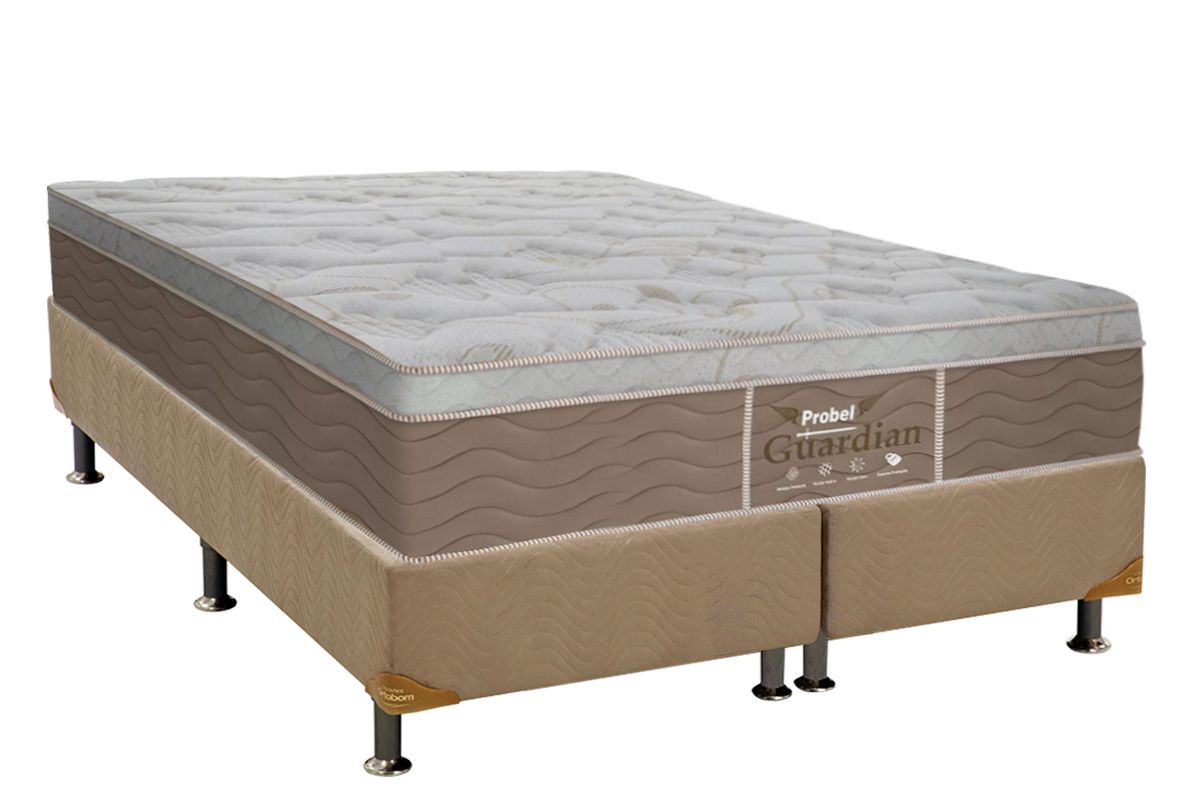 Cama Box CRC +Colchão Molas Guardian Probel