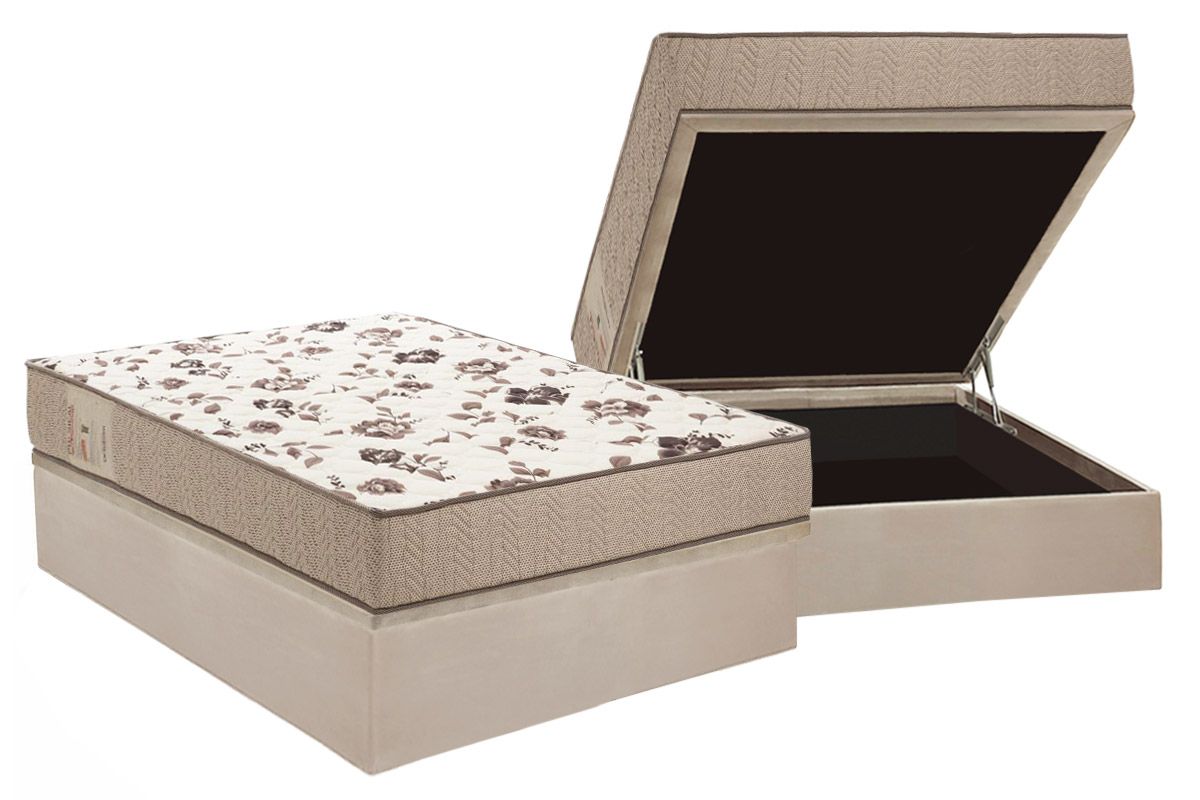 Cama Box Baú CRC +Colchão D28 Physical Mega Ortobom