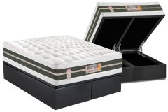 Cama Box Baú Filhão +Colchão Molas SilverStar Castor