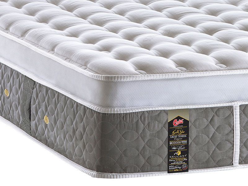 Cama Box Baú CRC +Colchão Molas LightPlush Castor