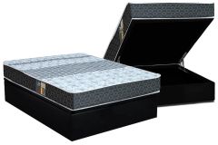 Cama Box Baú Filhão +Colchão Molas Class Slim Castor