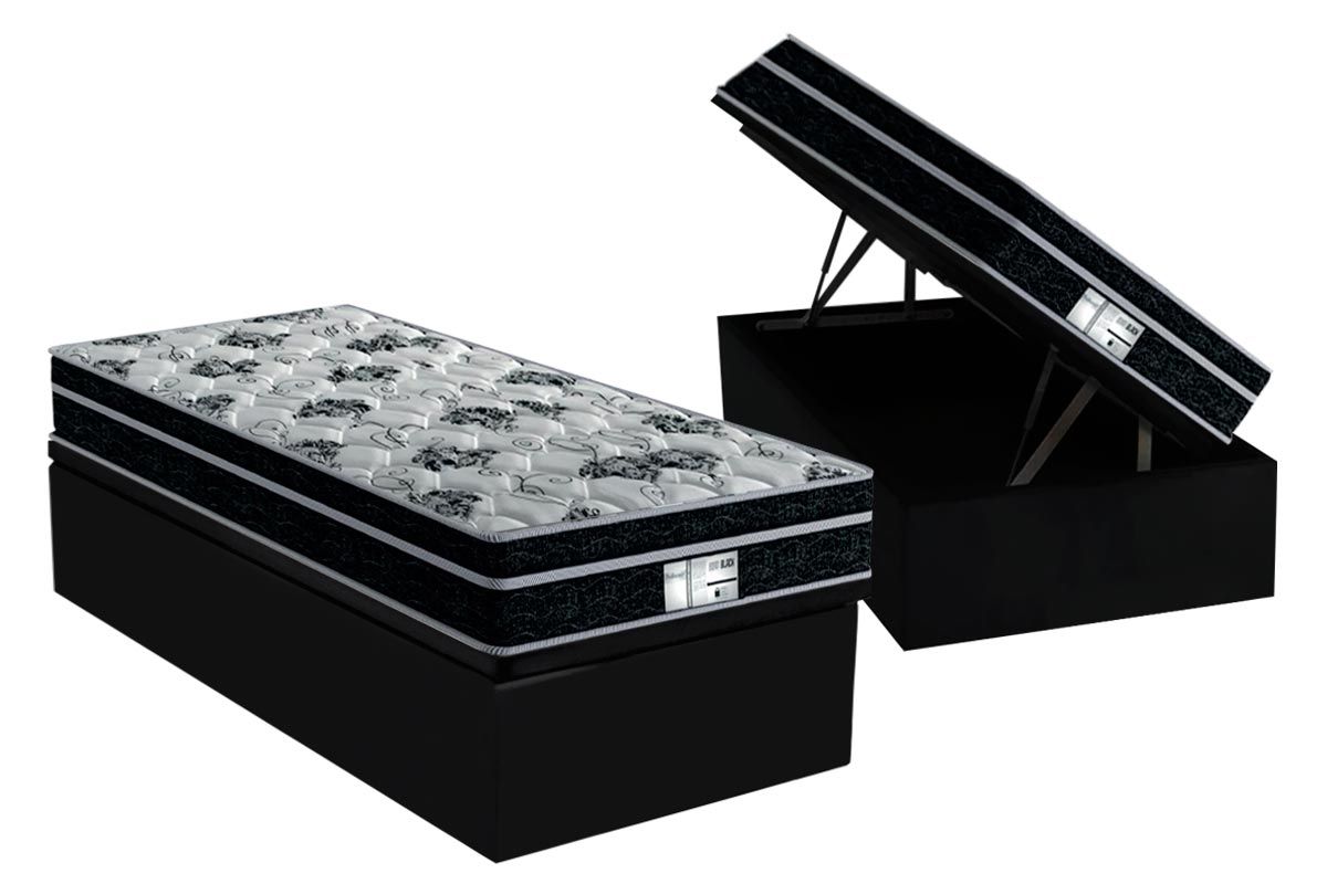 Cama Box Baú CRC +Colchão Molas Born Probel