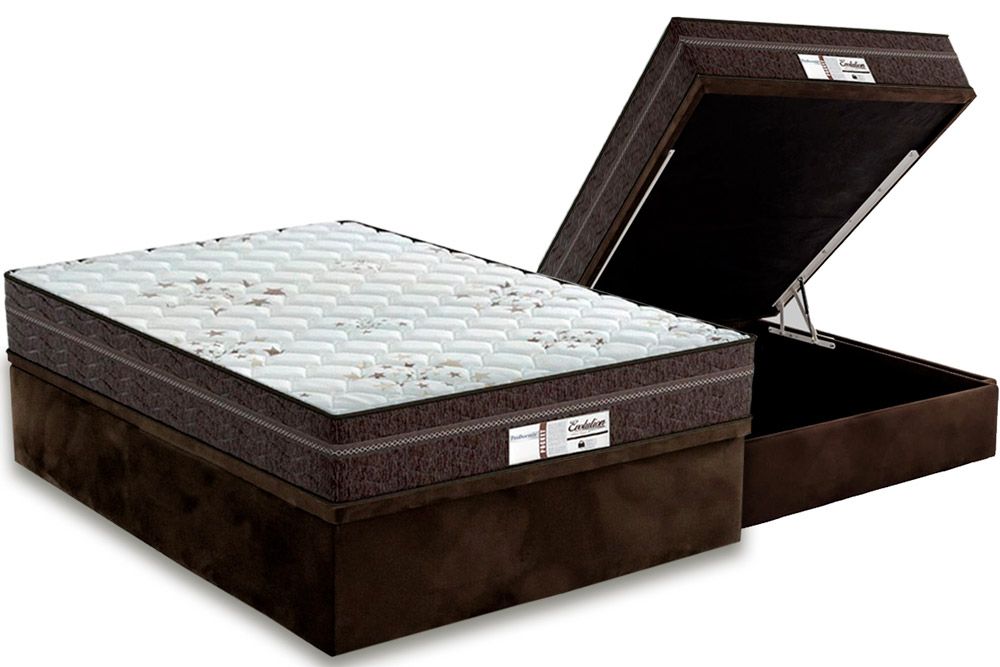 Cama Box Baú CRC +Colchão Molas Evolution Probel