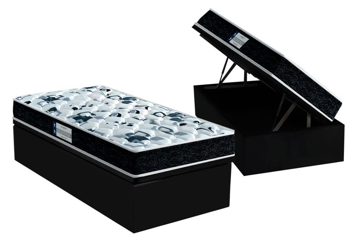 Cama Box Baú CRC +Colchão Ortopédico Tech1000 Probel