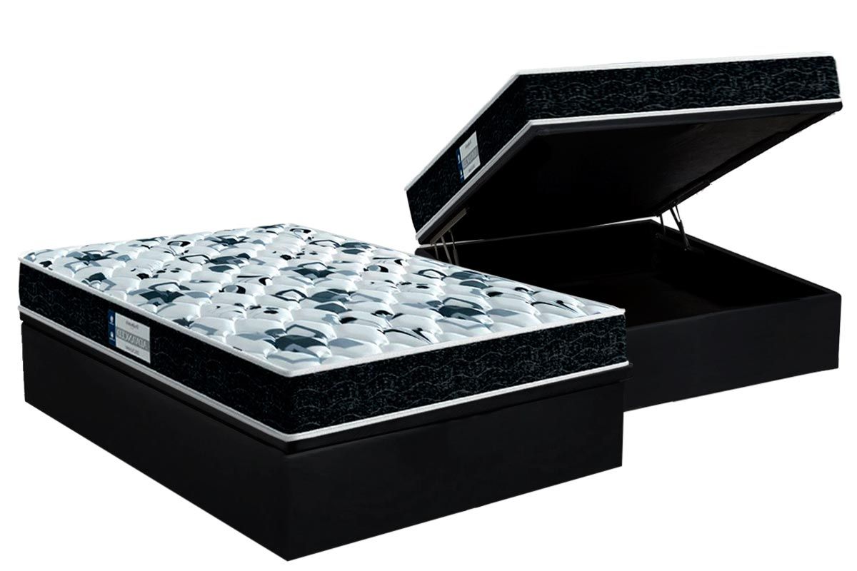 Cama Box Baú CRC +Colchão Ortopédico Tech1000 Probel