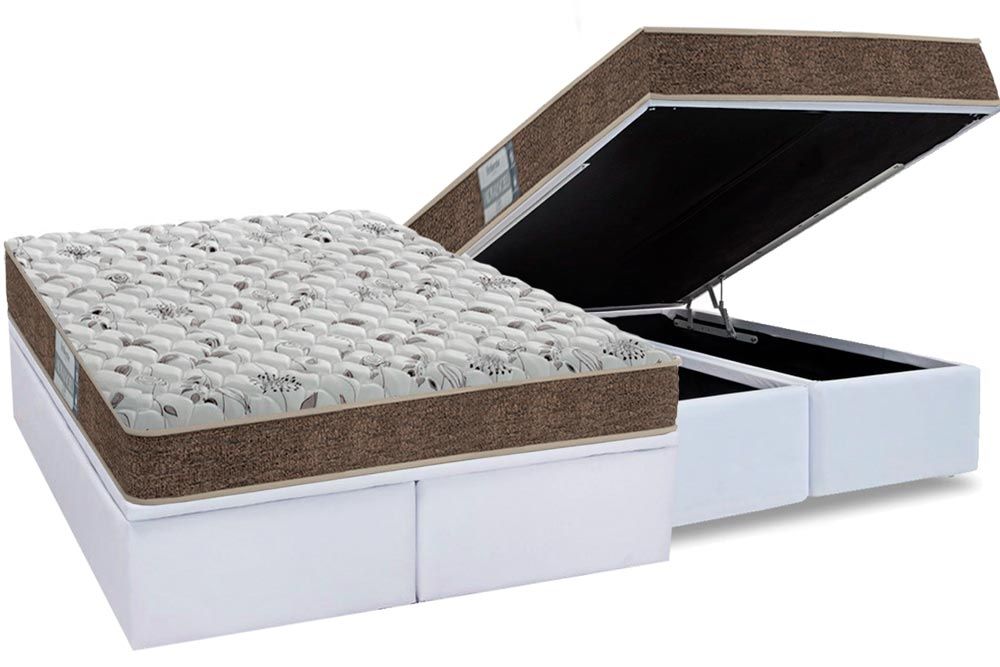 Cama Box Baú CRC +Colchão Espuma D45 Advanced Probel