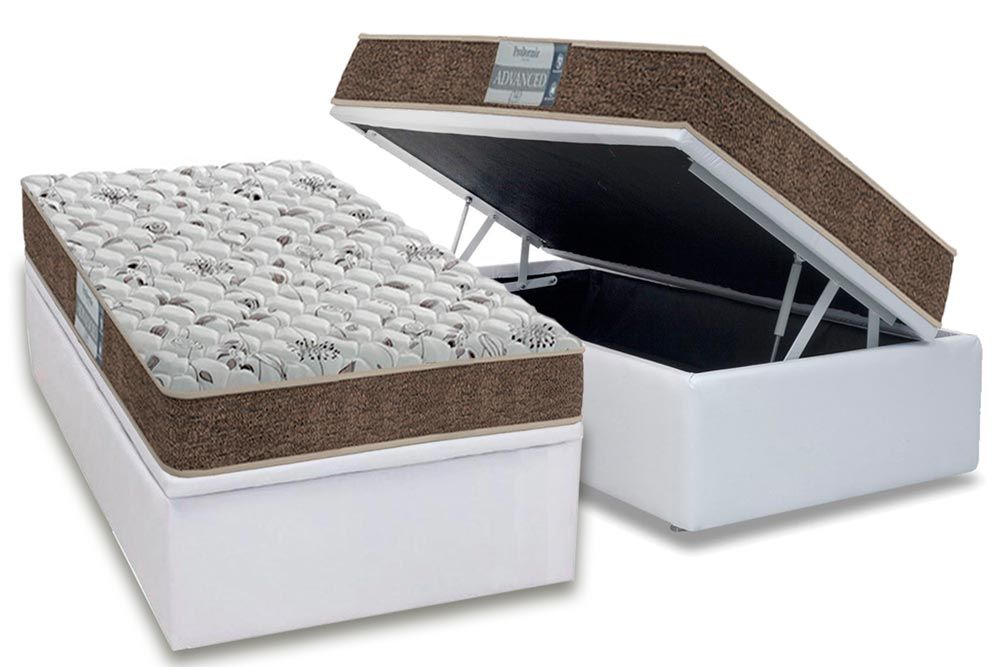 Cama Box Baú CRC +Colchão Espuma D45 Advanced Probel