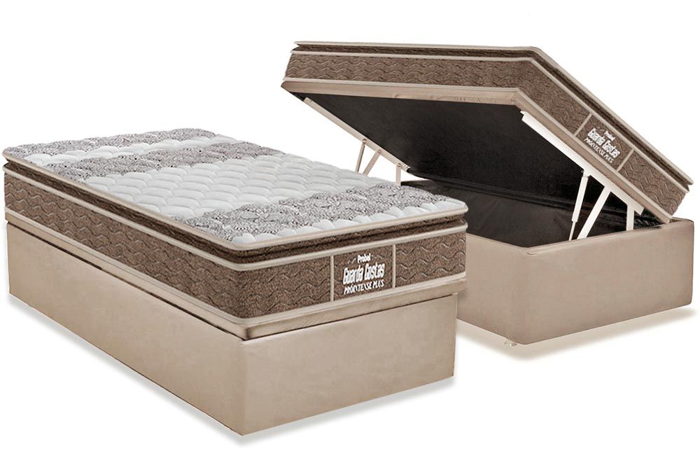 Cama Box Baú CRC +Colchão Ortopédico Intense Probel