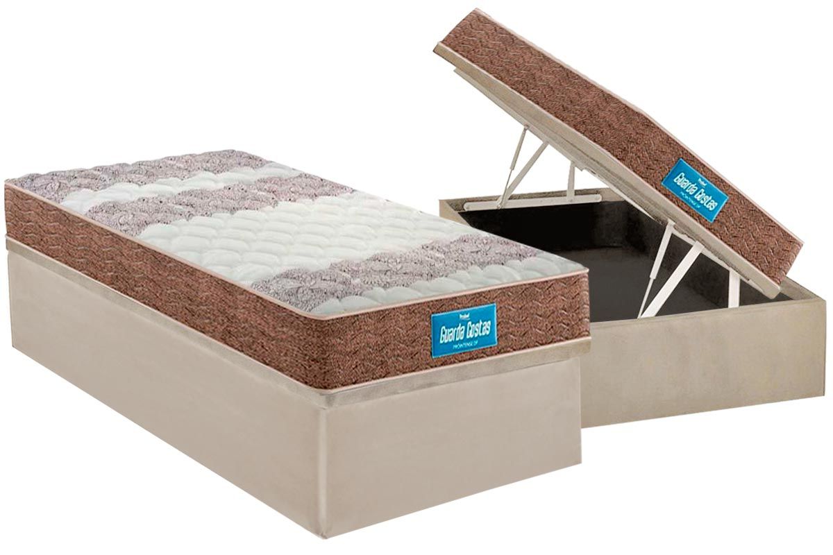 Cama Box Baú CRC +Colchão Ortopédico Intense Probel
