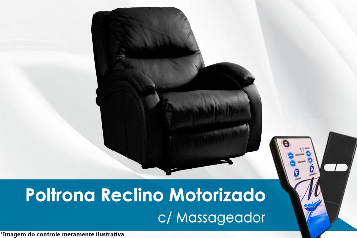 Poltrona Reclinável p/ Sala Motorizada c/Vibro Massagem Divino Urbany Zero Wall Giro e Balanço Probel Poltrona Reclinável p/ Sala Motorizada c/Vibro Massagem Divino Urbany Zero Wall Giro e Balanço Probel