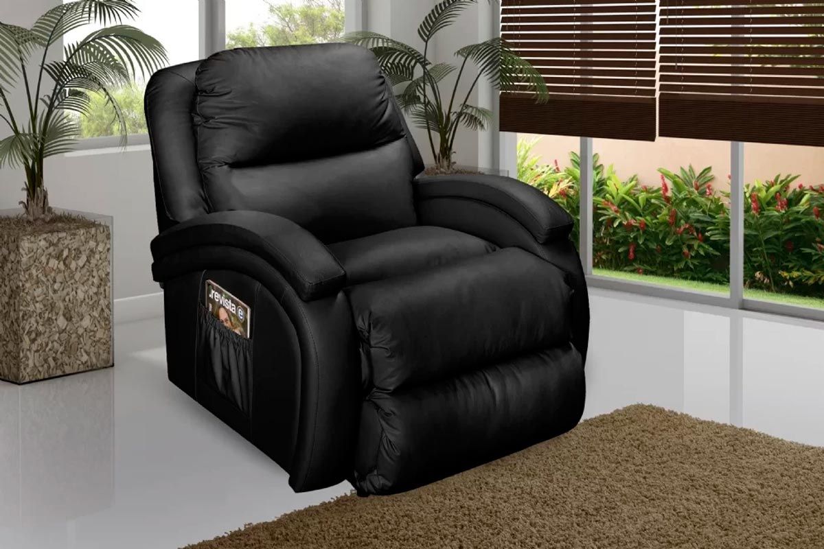 Poltrona Reclinável p/ Sala Motorizada c/Vibro Massagem Divino Urbany Zero Wall Giro e Balanço Probel Poltrona Reclinável p/ Sala Motorizada c/Vibro Massagem Divino Urbany Zero Wall Giro e Balanço Probel