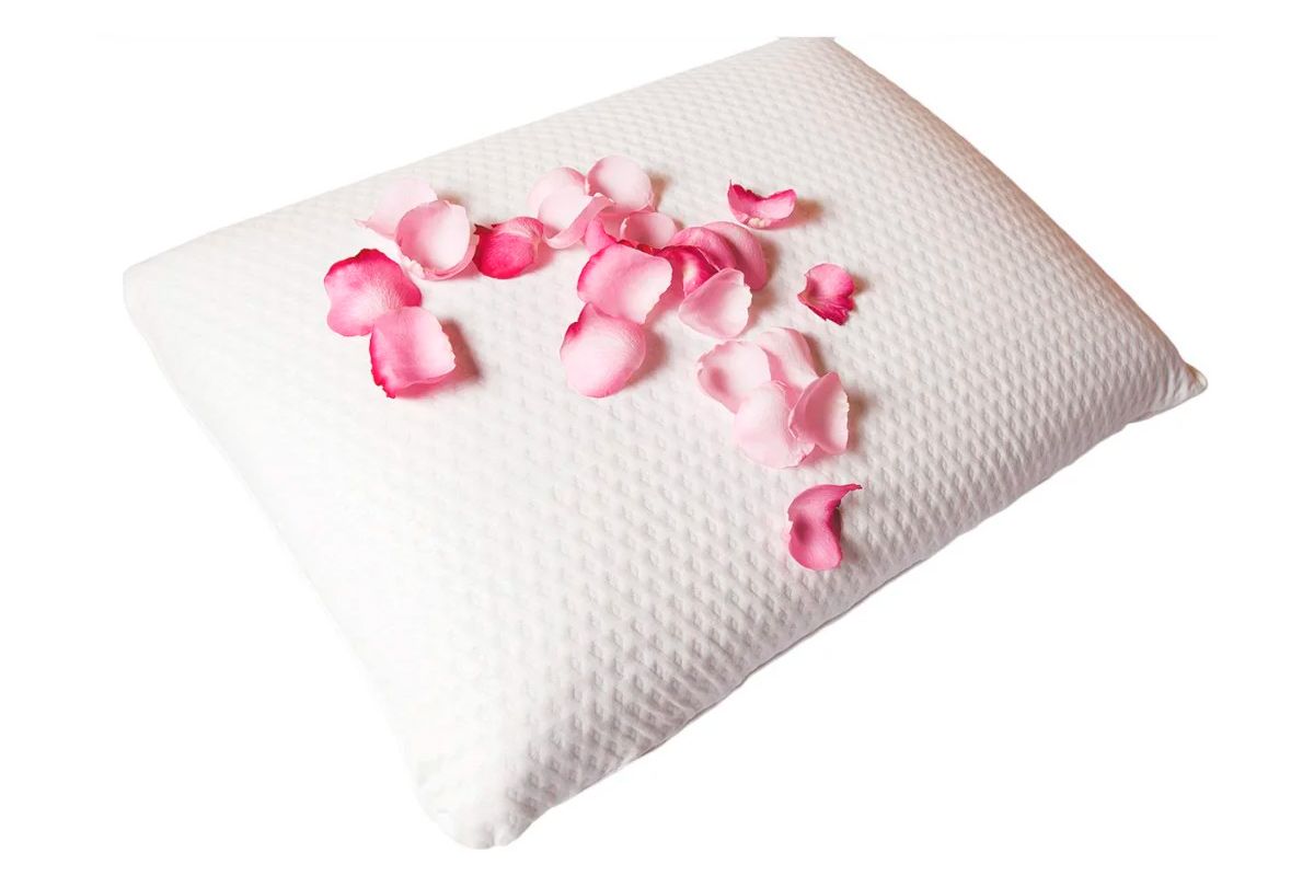 Travesseiro Fibras Pluma Toque Rosas Fibrasca Travesseiro Fibras Pluma Toque Rosas Fibrasca