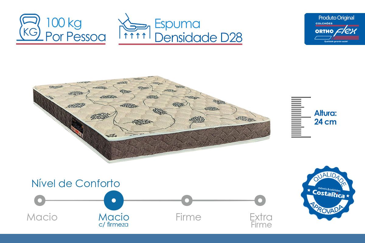 Colchão Ortopédico Orthoflex Livorno Colchão Ortopédico Orthoflex Livorno