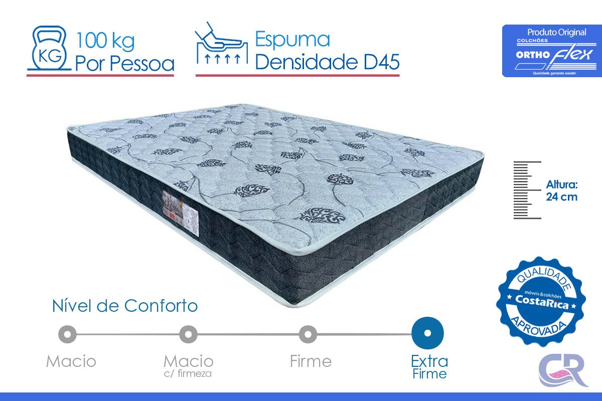 Colchão Ortopédico Orthoflex D45 Cecina Colchão Ortopédico Orthoflex D45 Cecina