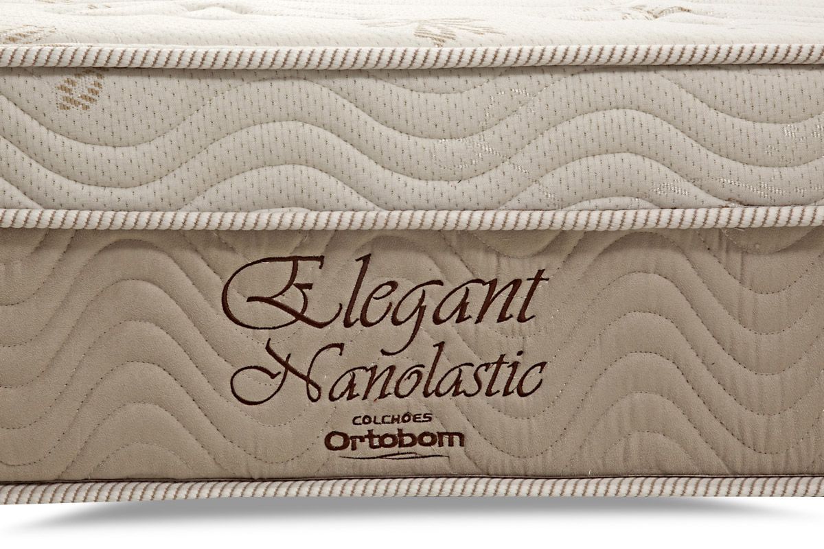 Cama Box c/Aux CRC +Colchão Molas Elegant Ortobom