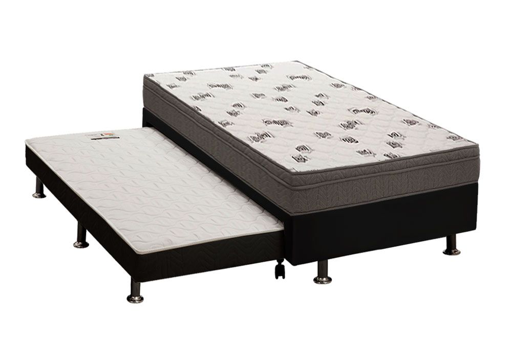 Cama Box CRC +Colchão Espuma D45 Light Ortobom