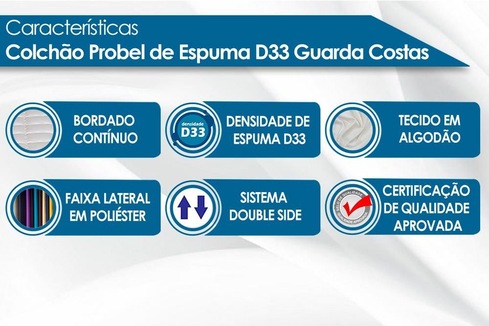 Cama Baú c/Aux CRC +Colchão D33 Probel