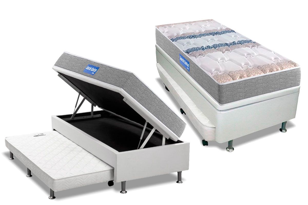 Cama Baú c/Aux CRC +Colchão D45 Probel
