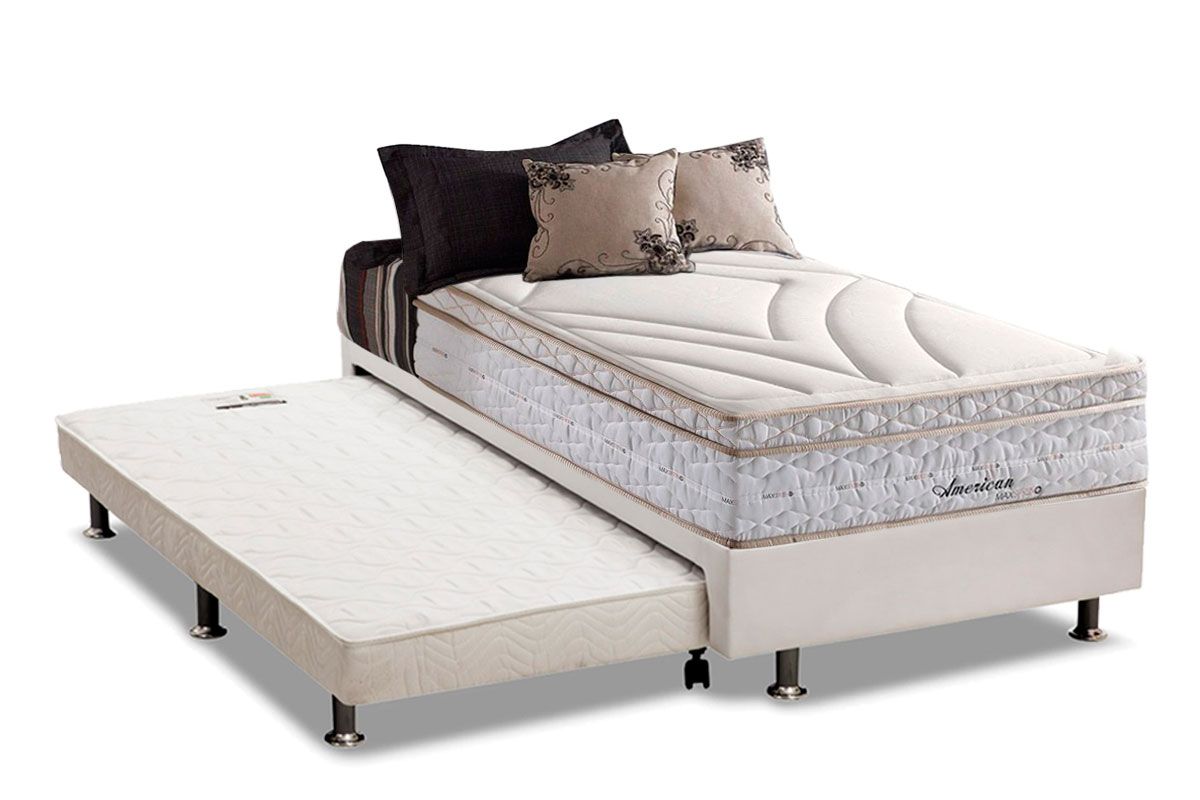 Cama Box c/Aux CRC +Colchão Molas American Herval