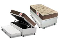 Cama Baú c/Aux Filhão +Colchão D33 Orthoflex