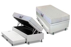 Cama Baú c/Aux Filhão +Colchão Ortopédico Frontier Herval