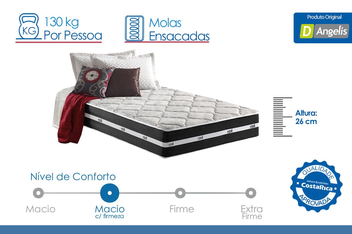 Colchão Molas Superlastic Anjos Classic