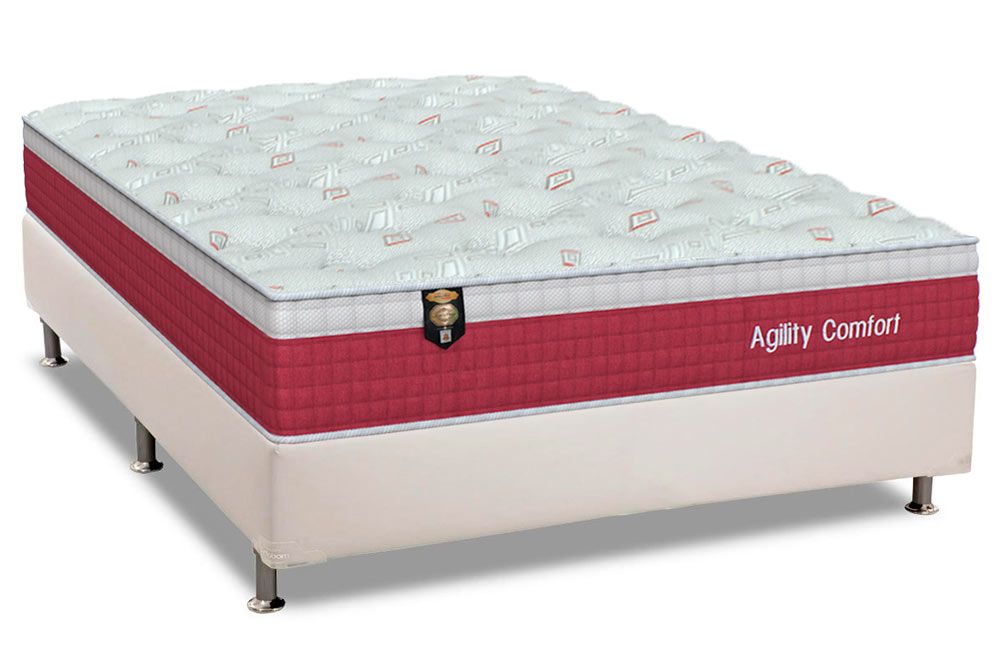 Cama Box CRC +Colchão Molas Agility Orthoflex