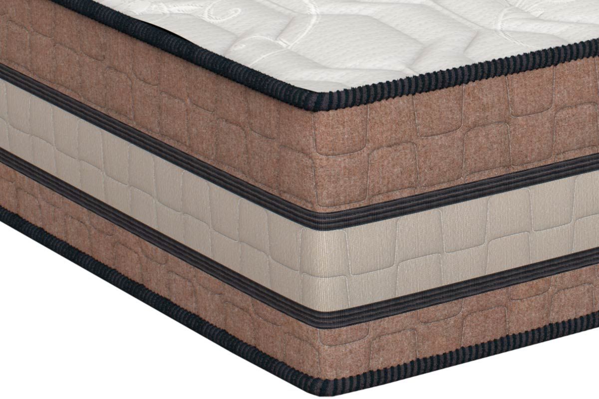 Cama Box CRC +Colchão Molas Seleto Orthoflex