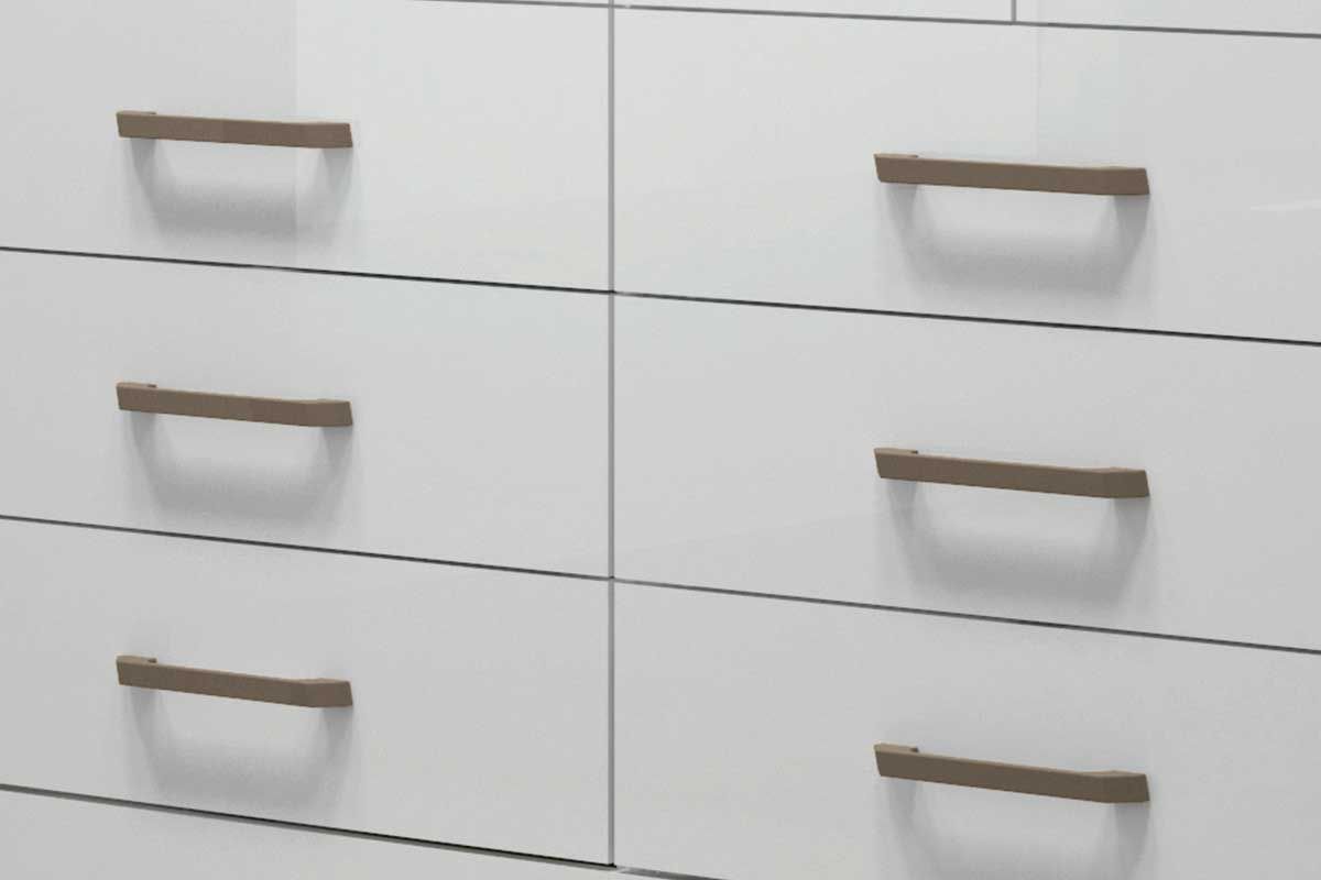 Quarto Casal Completo 3 Peças (1 Guarda Roupa + 1 Cama + 1 Cômoda) QC03 Santos Andirá