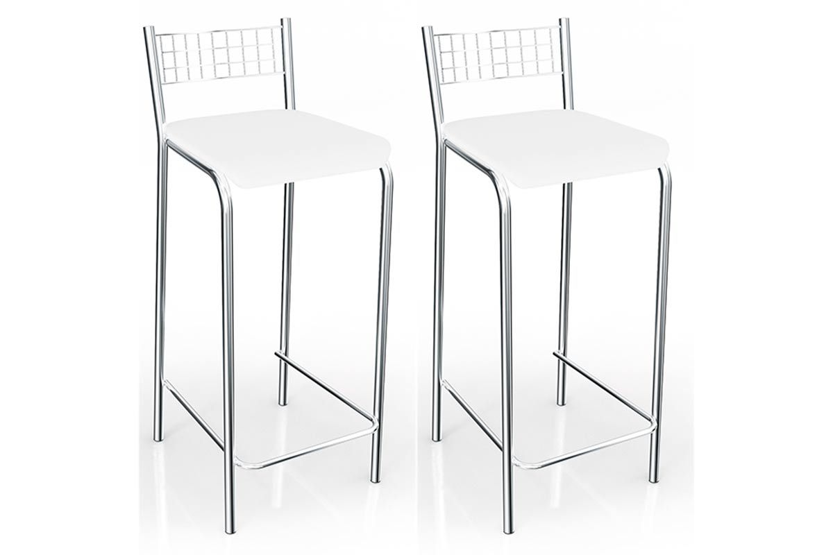 Banqueta Sala de Jantar Gênova 2B705CR Aço Kit 2Un Kappesberg Banqueta Sala de Jantar Gênova 2B705CR Aço Kit 2Un Kappesberg