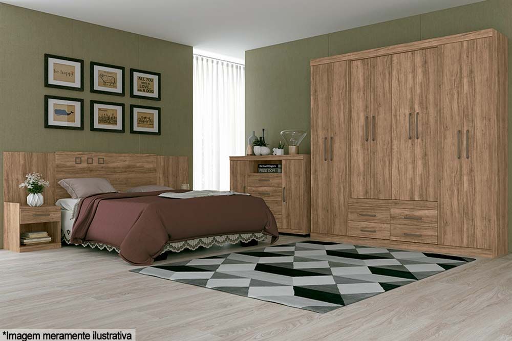 Guarda Roupa Casal 8 Portas e 4 Gavetas Nápoles 8.4 S. Andirá Guarda Roupa Casal 8 Portas e 4 Gavetas Nápoles 8.4 S. Andirá