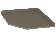 Tampo p/ Balcão Cozinha Canto Oblíquo 78x78cm - Henn