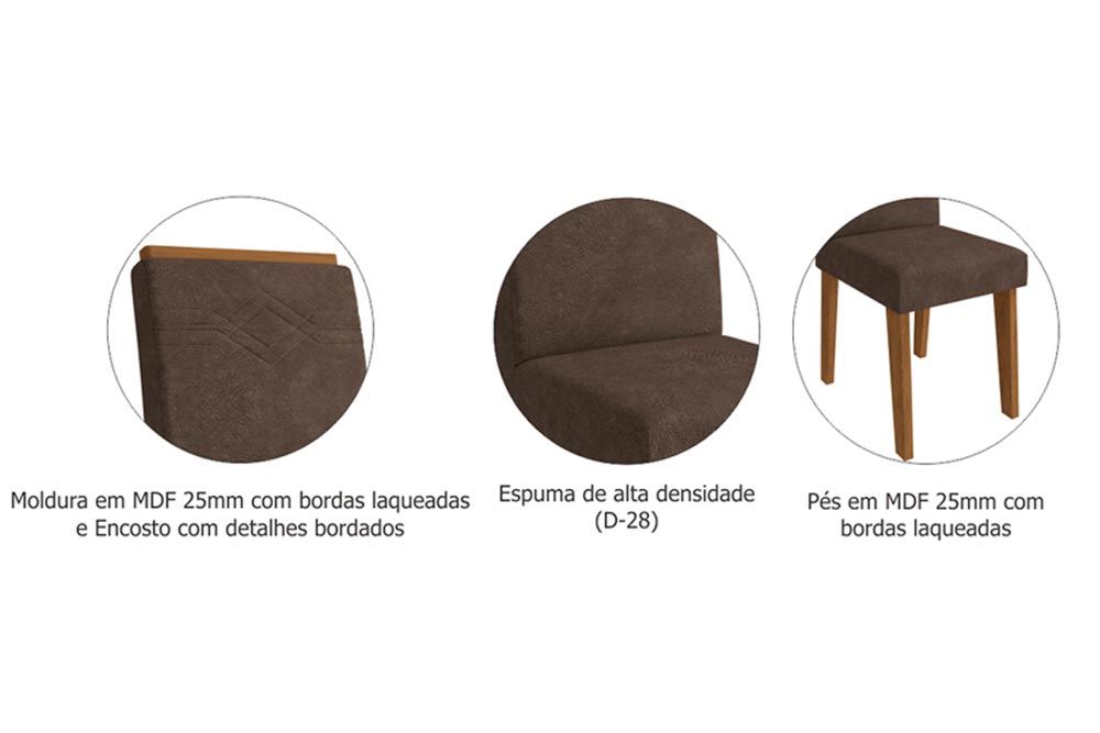 Cadeira Jantar Taís Kit 2Un Cimol Cadeira Jantar Taís Kit 2Un Cimol