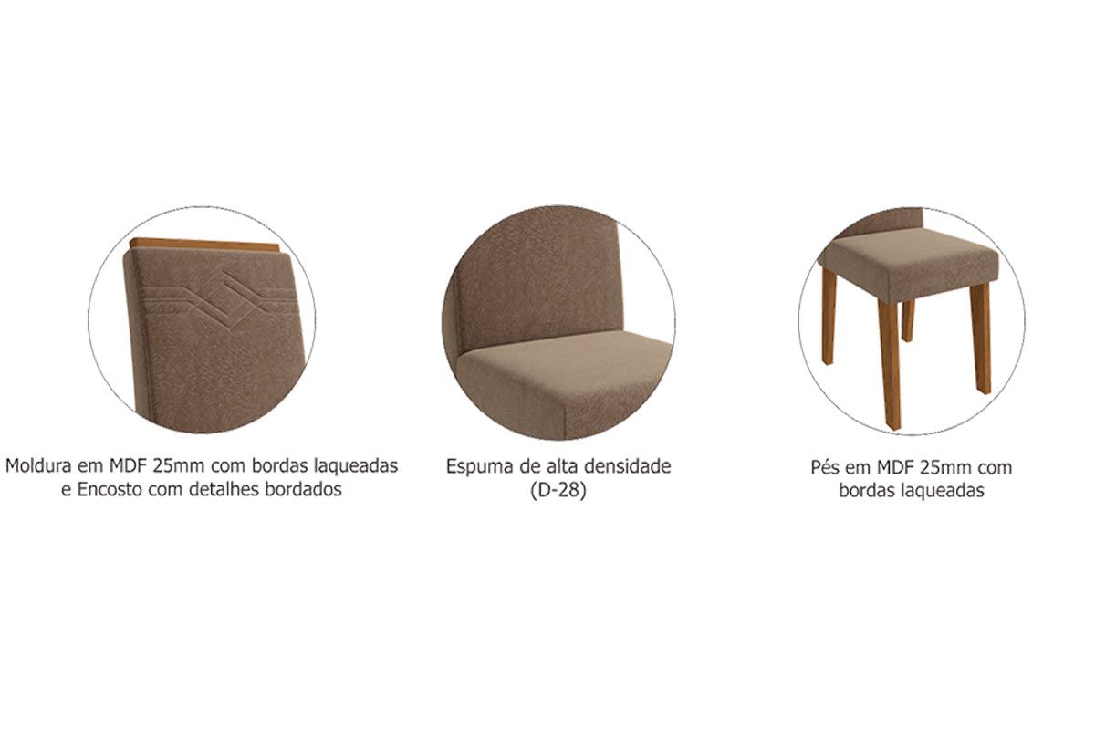 Cadeira Jantar Taís Kit 2Un Cimol Cadeira Jantar Taís Kit 2Un Cimol