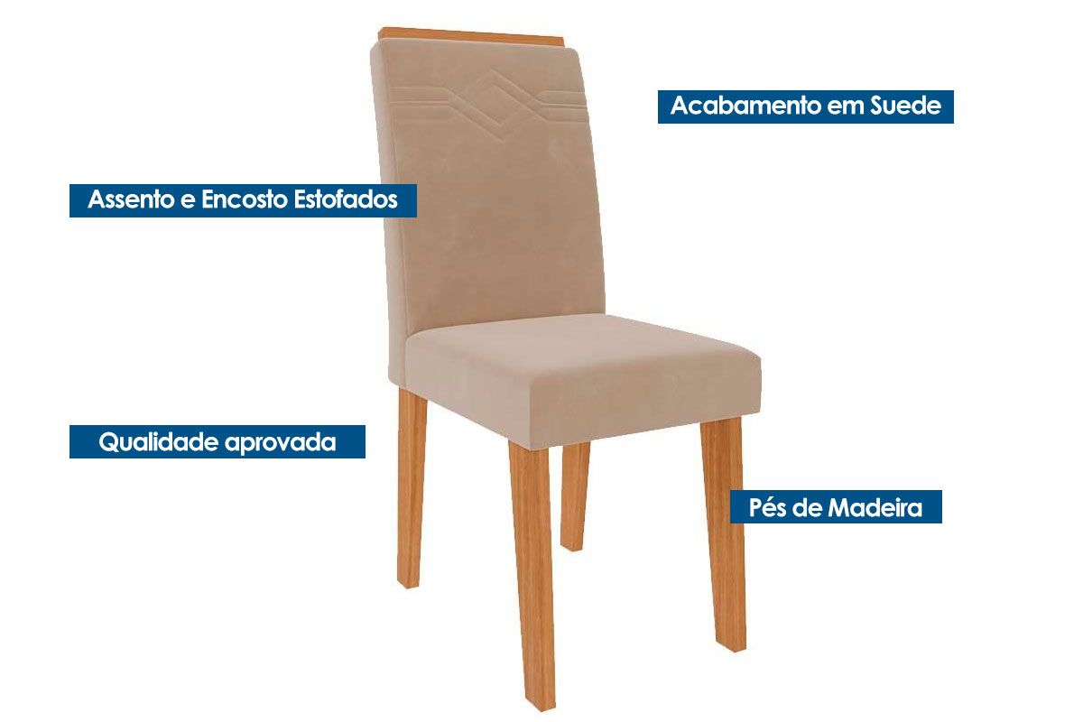 Cadeira Jantar Taís Kit 2Un Cimol Cadeira Jantar Taís Kit 2Un Cimol
