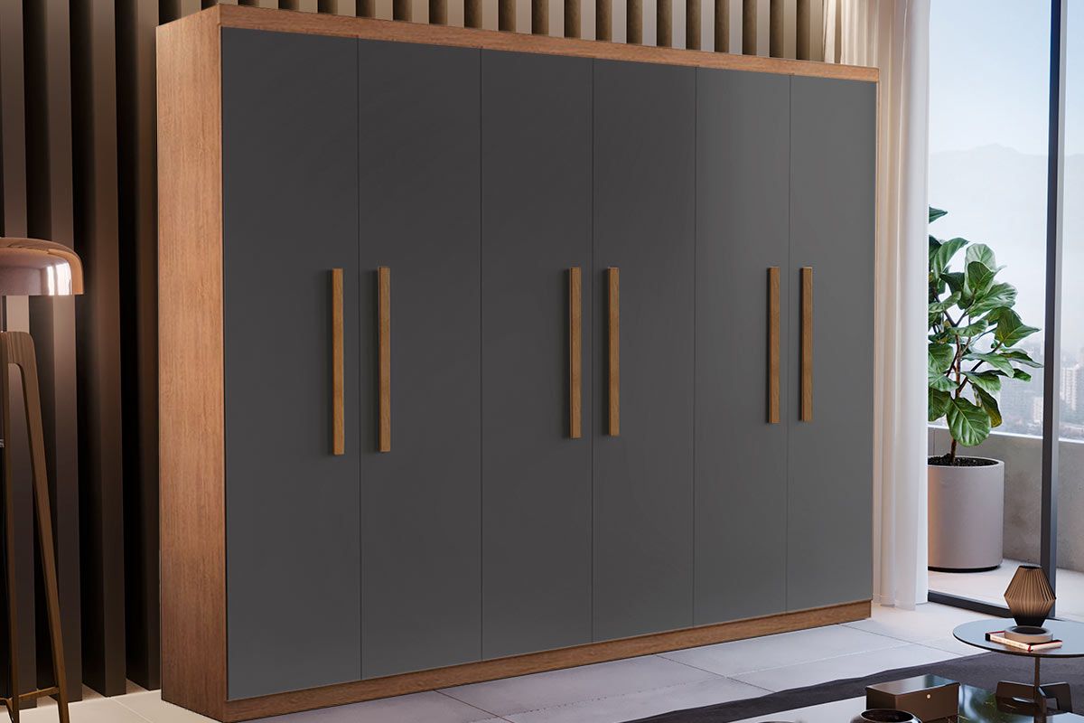 Guarda Roupa Solteiro 6 Portas Espanha Rufato Guarda Roupa Solteiro 6 Portas Espanha Rufato
