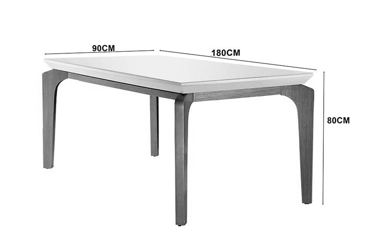 Mesa Jantar Londrina c/Tampo MDF/Vidro 180cm Rufato Mesa Jantar Londrina c/Tampo MDF/Vidro 180cm Rufato